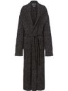 Long ribbed cotton cardigan