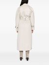 Long cashmere coat with belt