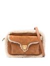 Calf leather Beat crossbody bag