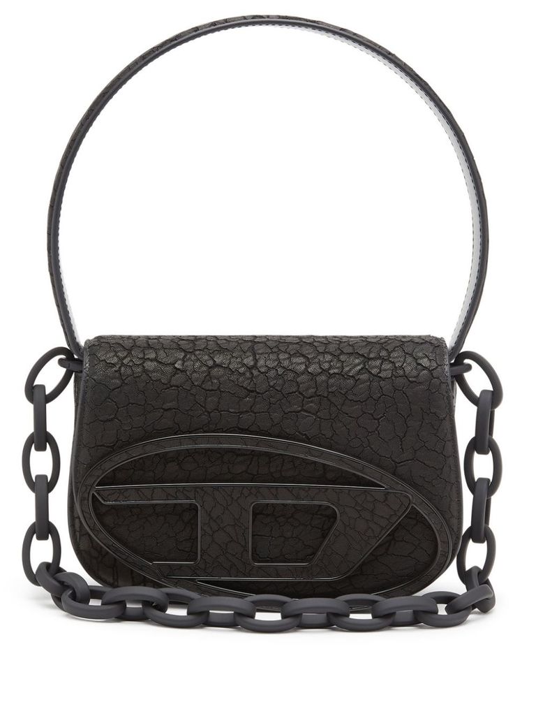 Shop Diesel 1dr Shoulder Bag With Chain In Black