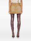 De-Ron-Fsf mini skirt with a distressed effect