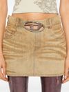 De-Ron-Fsf mini skirt with a distressed effect