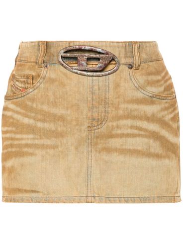 De-Ron-Fsf mini skirt with a distressed effect