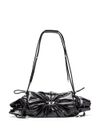 Scrunch-D leather shoulder bag