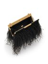 Medium Marlene shoulder bag with feathers