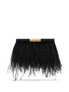 Medium Marlene shoulder bag with feathers