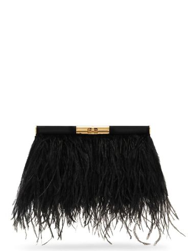 Medium Marlene shoulder bag with feathers