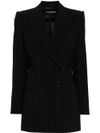 dolce & gabbana - Double-breasted pinstripe wool blazer