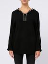 d exterior - Cashmere and wool hoodie sweater - 2