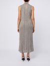 Lurex striped maxi dress