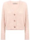 Lurex effect wool cardigan