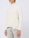 Cashmere and wool sweater with embroidery