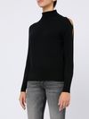 Wool sweater with cut-out detailing