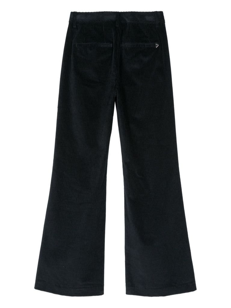 Shop Dondup Janice Corduroy Trousers In Blue