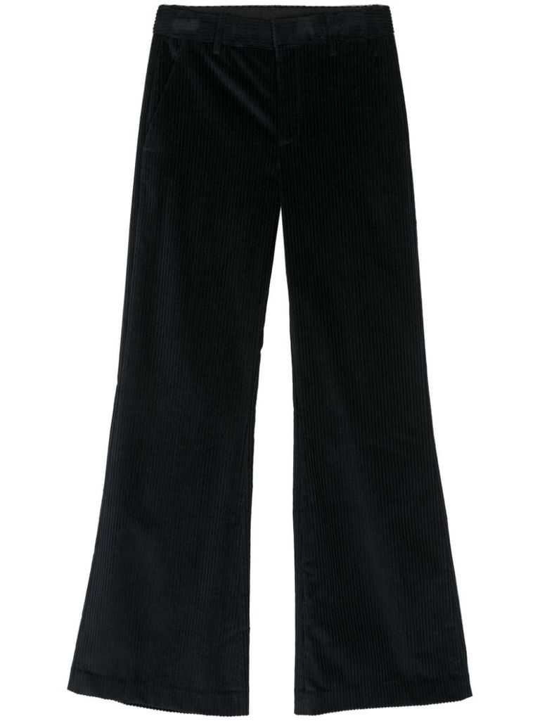 Shop Dondup Janice Corduroy Trousers In Blue