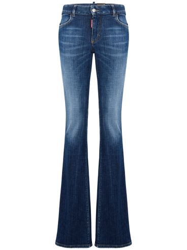 Faded flare jeans