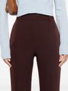 High-rise stretchy flared trousers