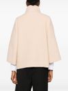 High collar wool cape