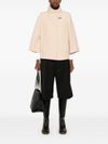 High collar wool cape