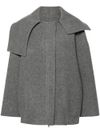 Short virgin wool coat