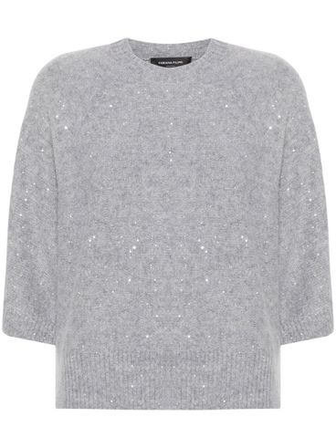 Lurex effect wool sweater