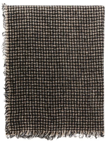 Woven wool and cashmere Rika scarf