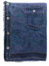 Sciarpa New Denim con stampa effetto jeans