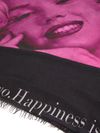 Marilyn scarf with print and lettering