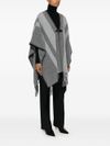 fay - Wool cape with fringes - 1