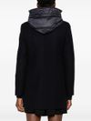 Long wool coat with hood