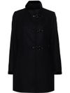 Long wool coat with high collar