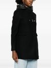 Long wool coat with hood