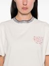 Cotton T-shirt with text