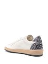 Sneakers Ball Star in pelle con glitter