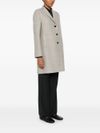 Long wool single-breasted  coat