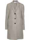 Long wool single-breasted  coat