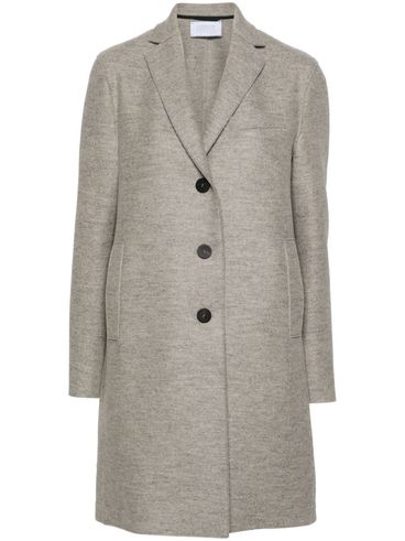 Long wool single-breasted  coat