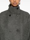 harris wharf london - Short wool coat with high collar - 1