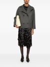 harris wharf london - Short wool coat with high collar - 4