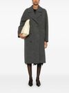 Long wool coat with vent