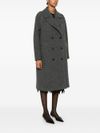 Long wool coat with vent