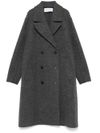 Long wool coat with vent