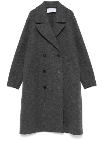 Long wool coat with vent