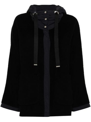 Wool jacket with hood