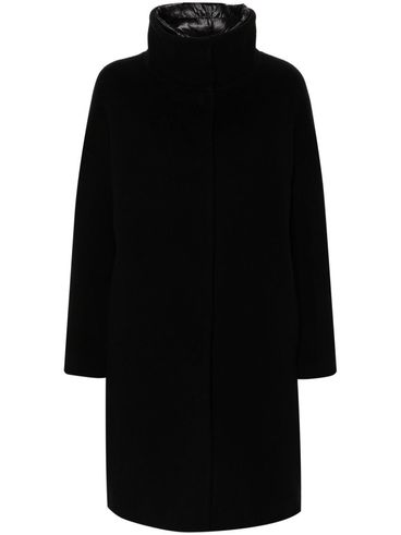 HERNO - Long padded wool puffer coat