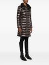 Long padded puffer coat with faux fur