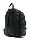 Faux leather backpack with logo