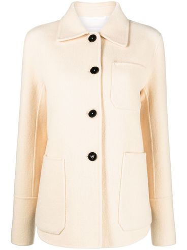 JIL SANDER - Wool shirt jacket with pockets