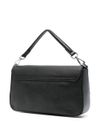 Calf leather Shoulder bag with logo print