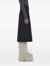 "Midi flared wool skirt